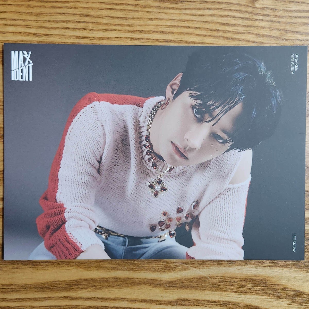 Lee Know Official Mini Poster Stray Kids Mini Album Maxident