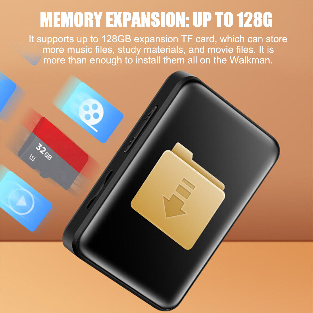 Touch Screen Bluetooth 5.0 HIFI Android MP3 MP4 Music Video Player  Support 128G