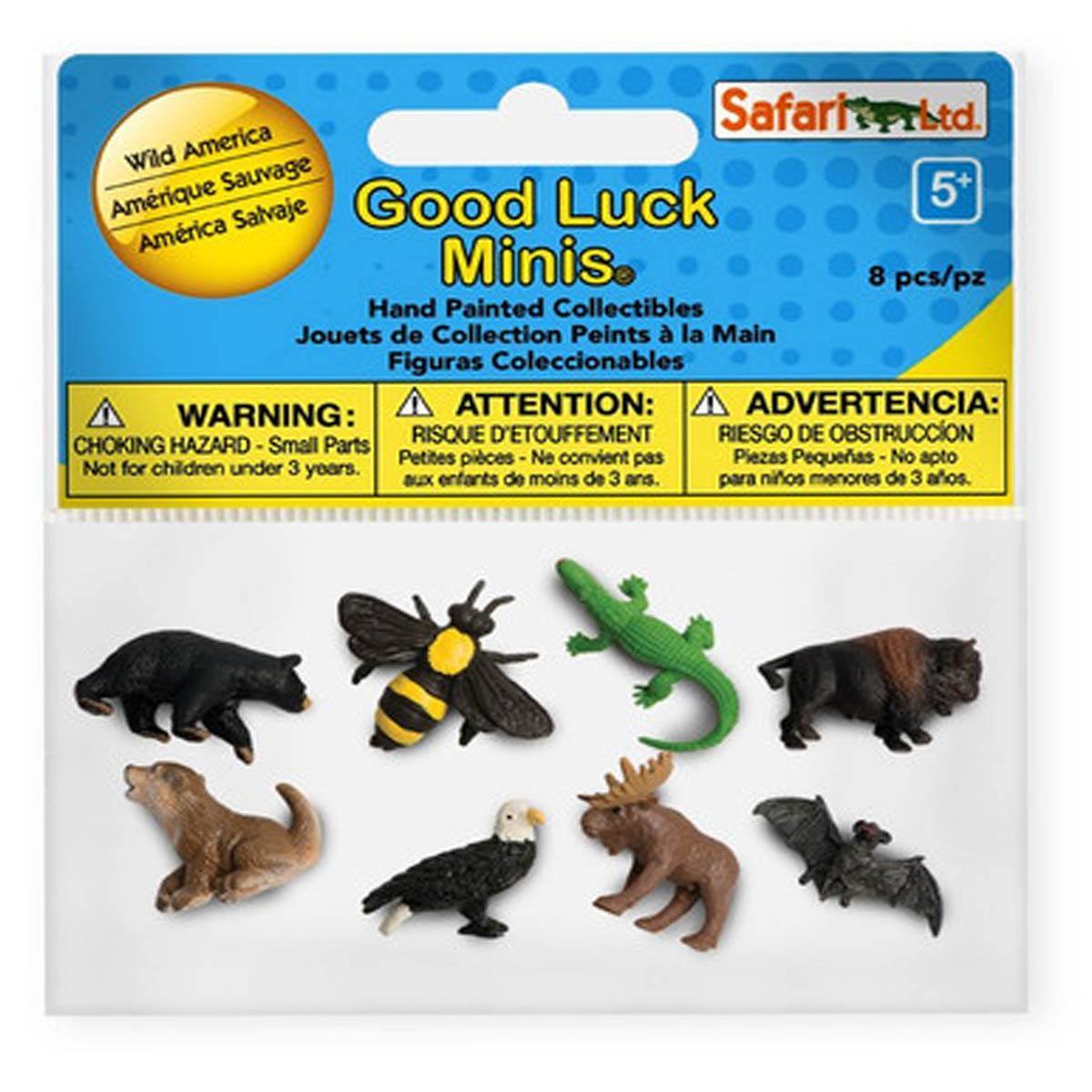 Wild America Fun Pack Мини Фигурки на удачу Safari Ltd НОВЫЕ Развивающие игрушки