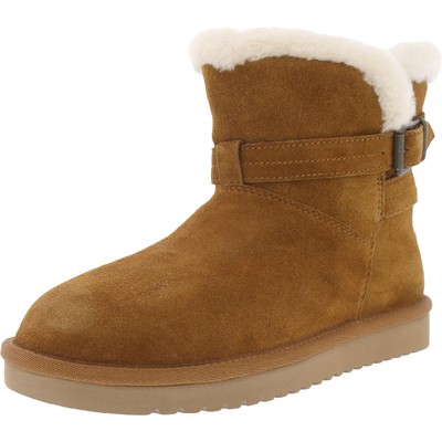 Женские дубленки Koolaburra Delene Mini из искусственной кожи и меха овчины BHFO 1412