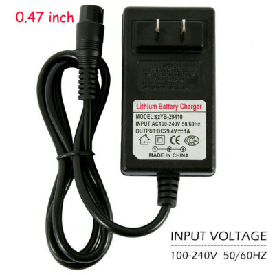 Electric Scooter 24V Battery Charger Adapter for RAZOR E100 E200 E300 E125 E150