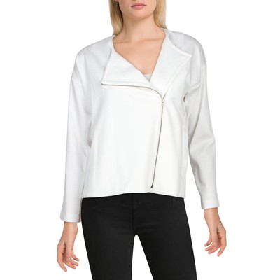 

Женская куртка цвета слоновой кости Eileen Fisher, свитер с молнией на молнии, Shell Petites  BHFO 4007, Цвет слоновой кости