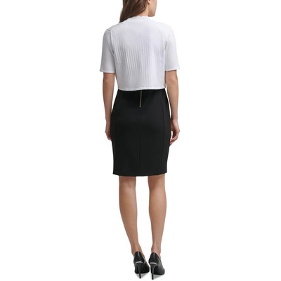 Женский белый кардиган в рубчик с фестонами Calvin Klein M BHFO 1422