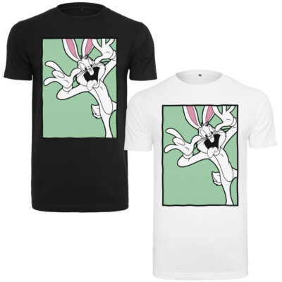 Merchcode Looney Tunes Bugs Bunny Funny Face Tee T-Shirt Oberteil Shirt Comic 
