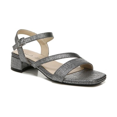 LifeStride Womens Julep Silver Metallic Heels Shoes 6.5 Medium (B,M) BHFO 5662