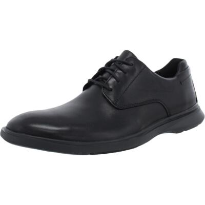 

Unstructured by Clarks Mens Un Lipari Park Черные туфли дерби 7 Medium (D) 4161, Black leather, Un Lipari Park