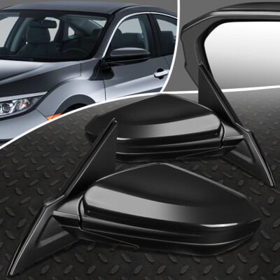 ДЛЯ 16-20 HONDA CIVIC OE STYLE С ЭЛЕКТРОПРИВОДОМ ОТРЕГУЛИРУЙТЕ ПАРУ БОКОВЫХ ЗЕРКАЛ ЗАДНЕГО ВИДА НА ДВЕРИ