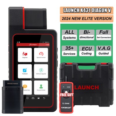 2024 NEW LAUNCH X431 Diagun V Bi-Directional Scan Tool Full System OBD2 Scanner
