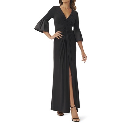 

Adrianna Papell Womens Front Twist Maxi Formal Evening Dress Gown BHFO 1394, Черный