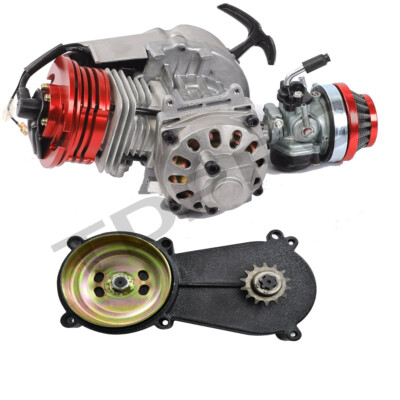 Performance 50cc 49cc 2 Stroke Engine Motor Transmission Pocket Bike ATV Scooter