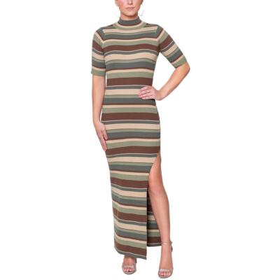 Rachel Rachel Roy Женская футболка макси в полоску Esme коричневого цвета S BHFO 7743