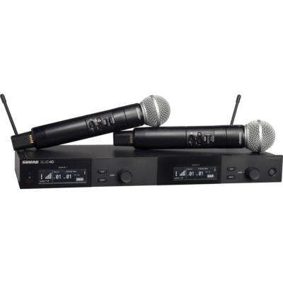 Shure SLXD24D/SM58 Dual-Channel Digital Wireless Vocal System w/SM58 Mic Capsule