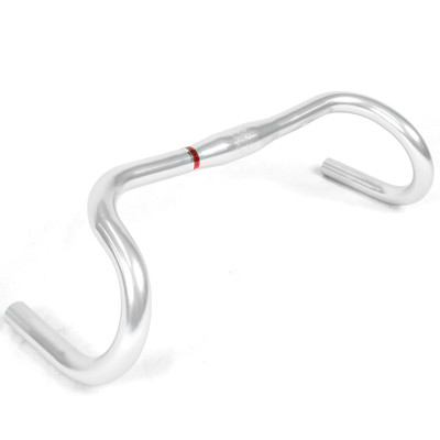NITTO B135AA-SSB w450 φ31.8 Nitto B135AA-SSB Randonneur Heat Treated Handlebars Silver