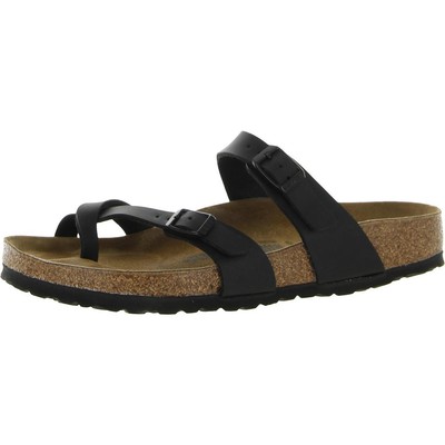 Женские черные сандалии Birkenstock Mayari из искусственной кожи со стелькой 40 BHFO 9921