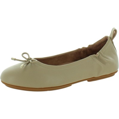 Бежевые балетки на плоской подошве с бантом Fitflop Womens ALLEGRO 9 Medium (B,M) BHFO 5171