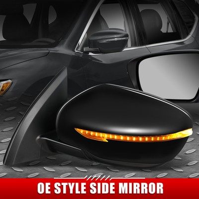 ДЛЯ 17-20 NISSAN ROGUE SPORT OE STYLE С ЭЛЕКТРОПРИВОДОМ + УКАЗАТЕЛЬ ПОВОРОТА + ЛЕВОЕ БОКОВОЕ ЗЕРКАЛО BSD