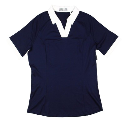 Callaway Женский темно-синий топ для гольфа Athletic Sport Polo Top S BHFO 1762