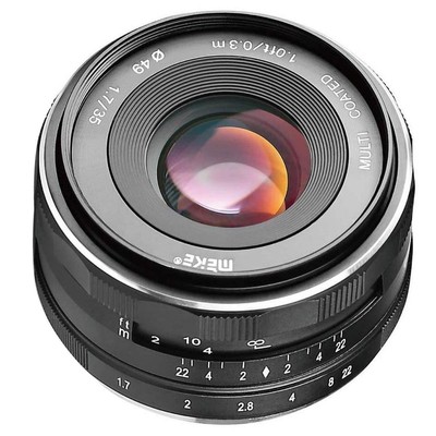 Meike 35mm f/1.7 Lens for Sony E, Black #19540005
