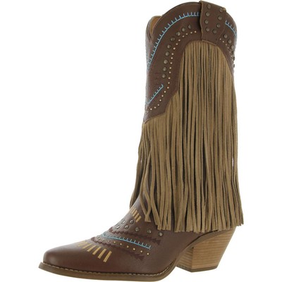 

Женские ботинки Dingo Gypsy Brown Cowboy, Western Boots 10 Medium (B,M) BHFO 3496, Коричневый, Gypsy