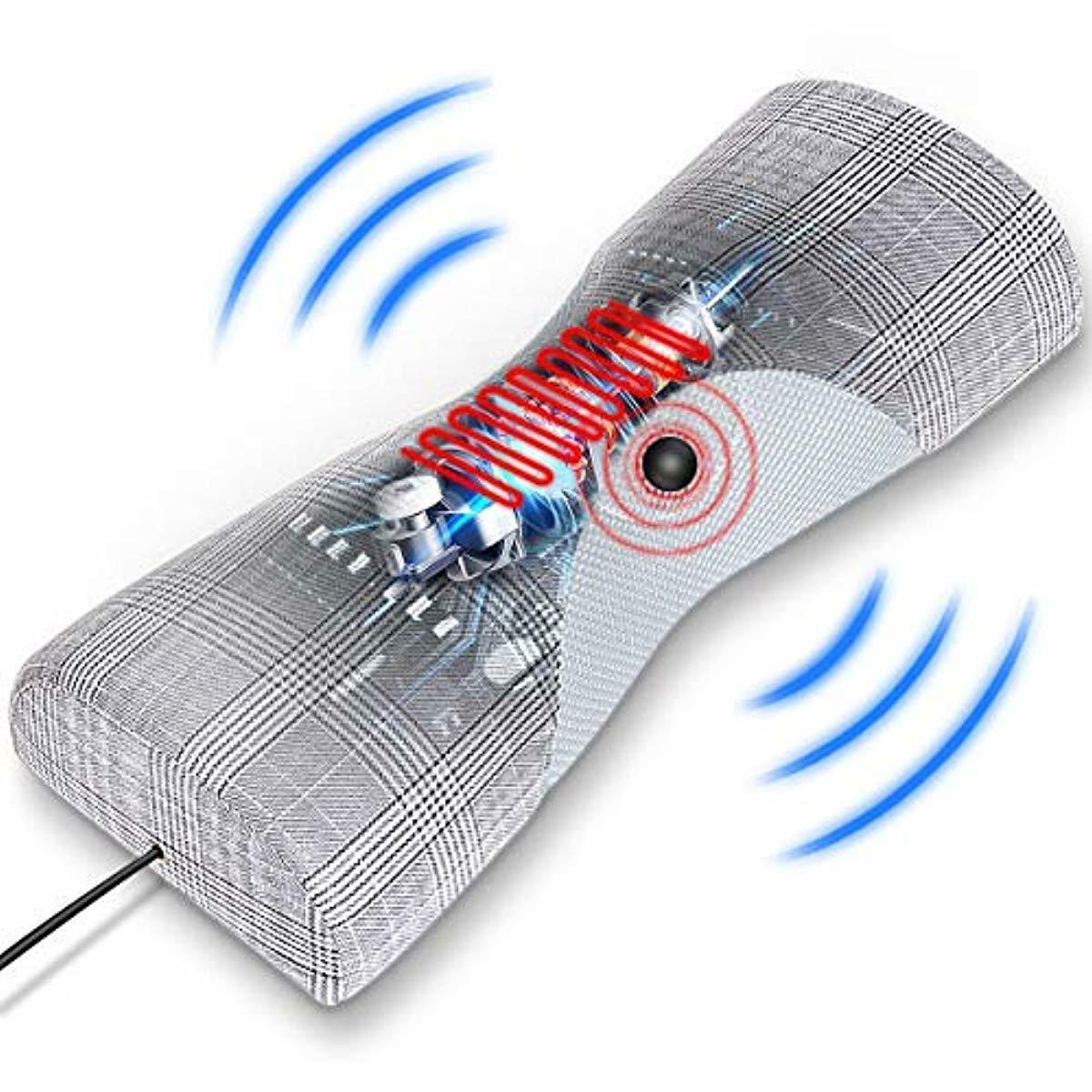 Cervical Alignment Chiropractic Pillow,Neck Massager with Heat and Magnetic Therapy,Bolster Pillow Cervical Traction Device for Neck Pain Relief,Stiff Neck,Support of Neck,Cervical,Gifts for Women/Men