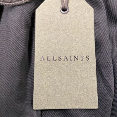 Pre-owned Allsaints Aleida Duster Jacket Women's Size 6 Black Wt122t