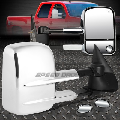 МОЩНЫЙ ХРОМИРОВАННЫЙ ОБОГРЕВАЕМЫЙ СКЛАДНОЙ БУКСИРОВОЧНЫЙ БОРТИК + КРУГЛОЕ ЗЕРКАЛО ДЛЯ СЛЕПЫХ ЗОН ДЛЯ 99-02 GMT800