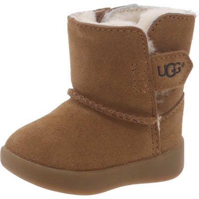 Коричневые ботильоны Ugg Keelan из овечьей шерсти на щиколотке 1 Средний (D) Размер для младенцев BHFO 4615