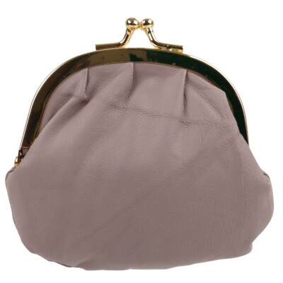 Oakridge Leather Ladies Compact Soft Clasp Coin Purse