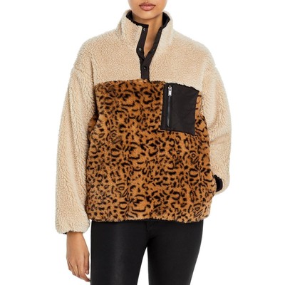 

Женский коричневый свитшот с животным принтом Rails  BHFO 8837, Cream leopard