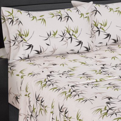 Luxury freshly floral Fern  300 Thread count 100% Cotton Sheet Sets 