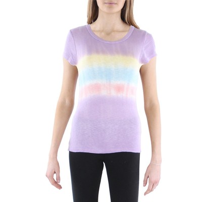 Женская трикотажная футболка Anthropologie Maronie с фиолетовым принтом Tie Dye Top M BHFO 3785