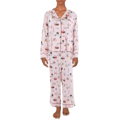 Kate Spade New York Womens 2PC Printed Pajama Pant Set Loungewear BHFO 4251