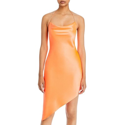 

Женское оранжевое облегающее платье без рукавов Alice and Olivia  BHFO 1445, Bright coral