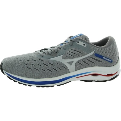 Mizuno Mens Wave Rider 24 Серые кроссовки для бега 7 Medium (D) BHFO 1659