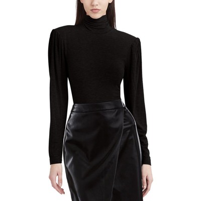 BCBGMAXAZRIA, женский пуловер с пышными рукавами, однотонная водолазка, верхняя рубашка BHFO 8539