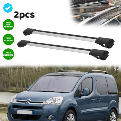 Fit Citroen Berlingo II 2008-2012 Roof Rack Cross Bars Silver Carrier Bar 2x