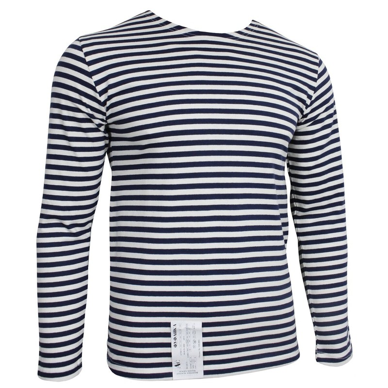 Genuine Russian Navy Telnyashka - 100% Cotton Long Sleeve Striped