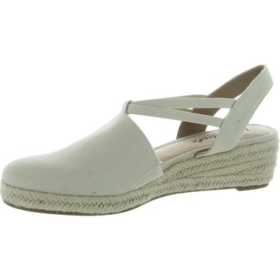 LifeStride Womens Katrina 2 Beige Slingback Sandals 8 Wide (C,D,W) BHFO 3958