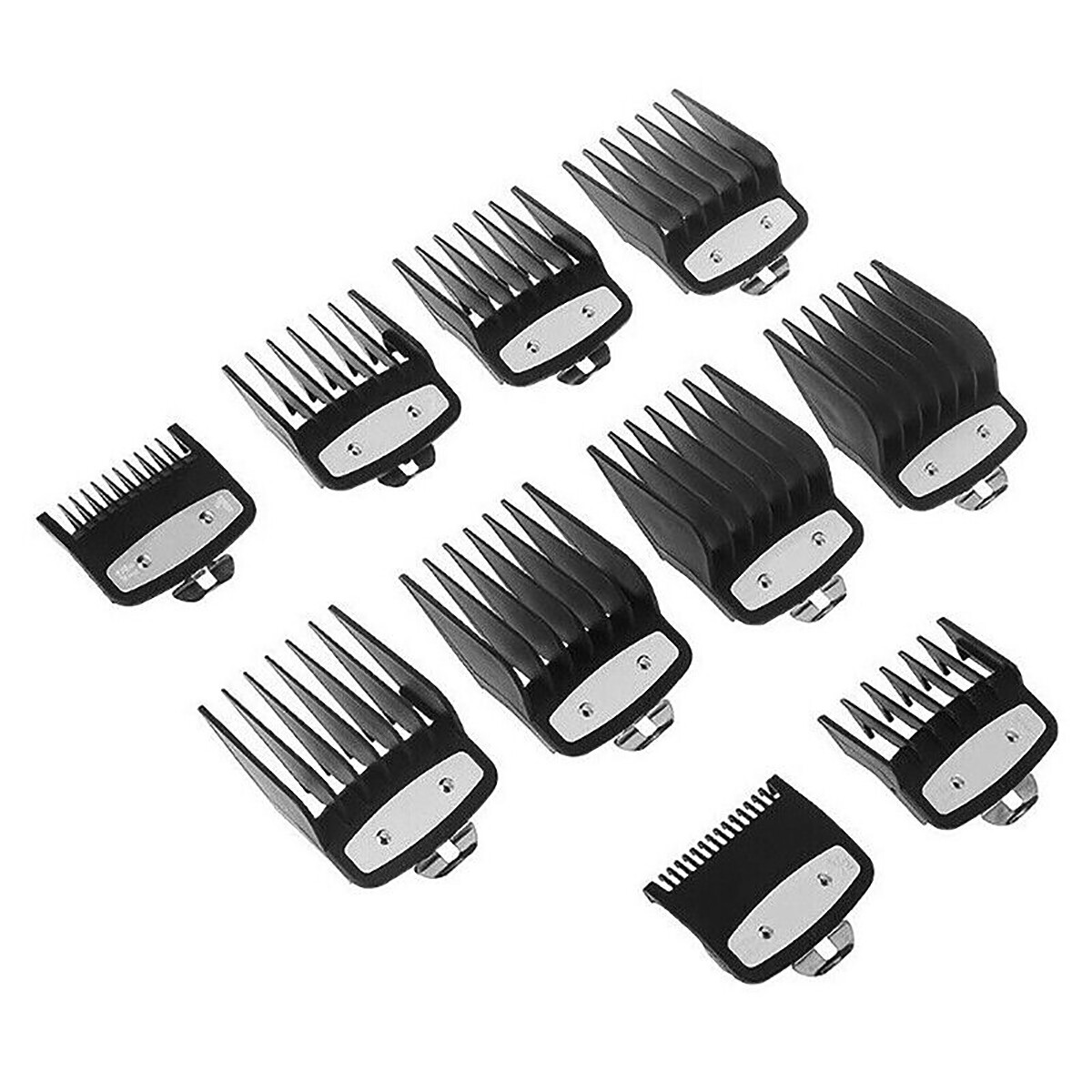 10PCS Professional Cutting Hair Clipper Premium Guides Combs Guards for Wahl Pro