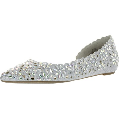 

INC Женские серебристые туфли Mabley с цветочным принтом DOrsay 9.5 Medium (B,M) BHFO 0554, Silver floral