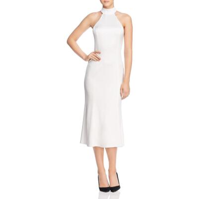 

Alice + Olivia Женское Сатиновое Коктейльное Платье Regina цвета Слоновой Кости  BHFO 7111, Off white
