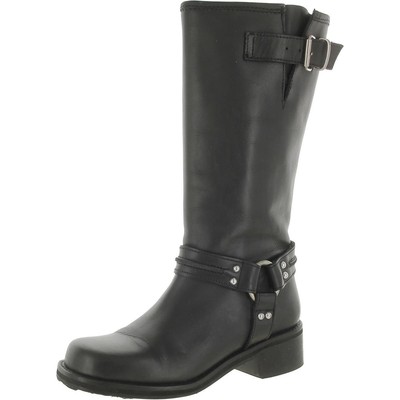 Женские ботинки Steve Madden Berrit черного цвета до середины икры Shoes 8 Medium (B,M) BHFO 6204