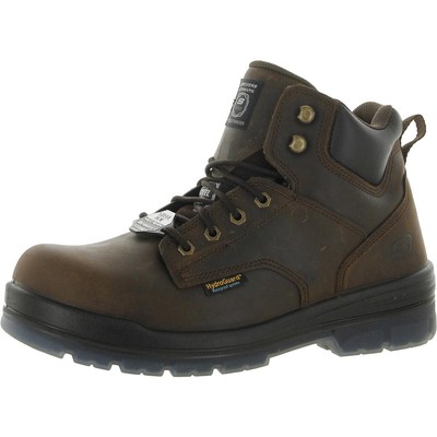 

Мужские коричневые кожаные рабочие и защитные ботинки Skechers Argum 10 Wide (E) BHFO 0783, Dark brown, Argum