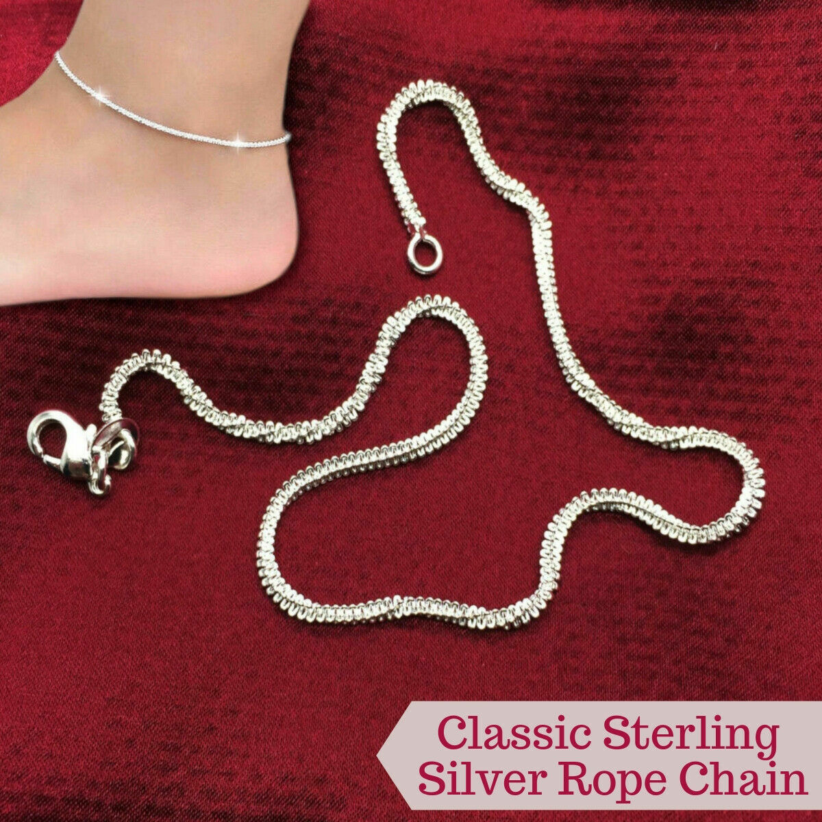 国内即納【SHAPES STUDIO】Chain Anklet Everyday Silver Chain Anklet – The Chandi Studio