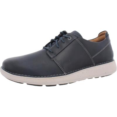 

Мужские повседневные и модные кроссовки Clarks Un Larvik Lace 2 Navy 9 Medium (D) 3435, Navy leather, Un Larvik Lace 2