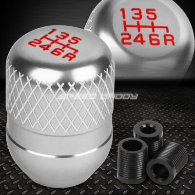 УНИВЕРСАЛЬНАЯ 42-МИЛЛИМЕТРОВАЯ ГОНОЧНАЯ МЕХАНИЧЕСКАЯ 6-СТУПЕНЧАТАЯ РУЧКА ПЕРЕКЛЮЧЕНИЯ ПЕРЕДАЧ MT С СЕТКОЙ В СТИЛЕ JDM СЕРЕБРИСТОГО ЦВЕТА