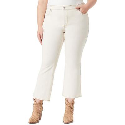 Jessica Simpson Womens Charmed Ivory Flare Denim Ankle Jeans Plus 20W BHFO 1201