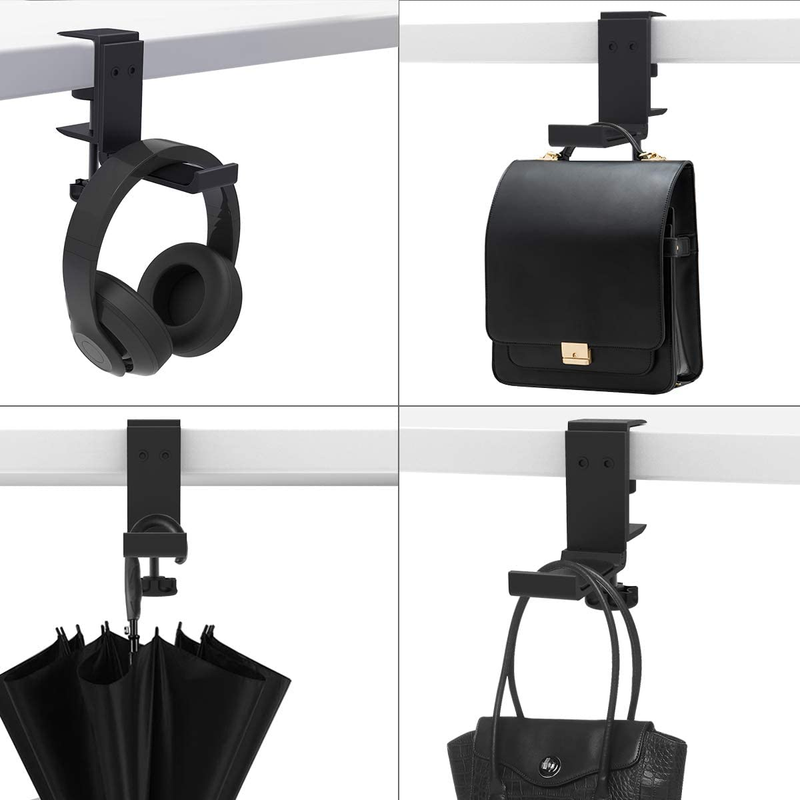 [Upgrade] Foldable Headphone Stand Hanger Holder Aluminum Headset Soundbar Stand