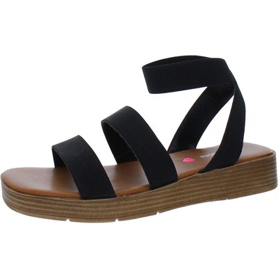 Женские черные сандалии на платформе Steve Madden Sunnyy, обувь 5, средний (B,M) BHFO 8744