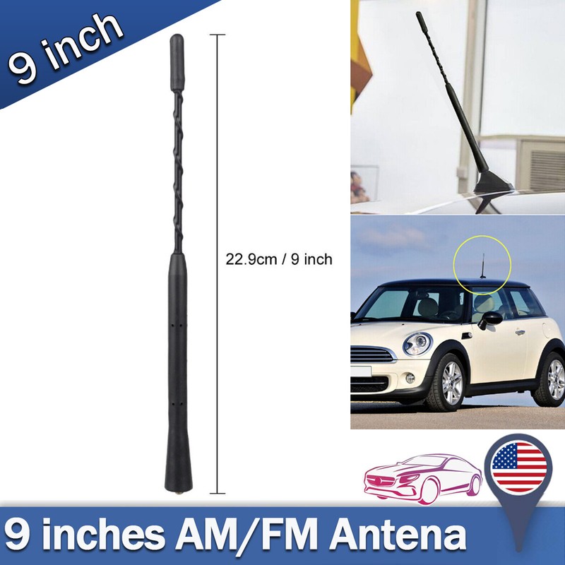 Am/fm Antena Black Kit Universal Screw